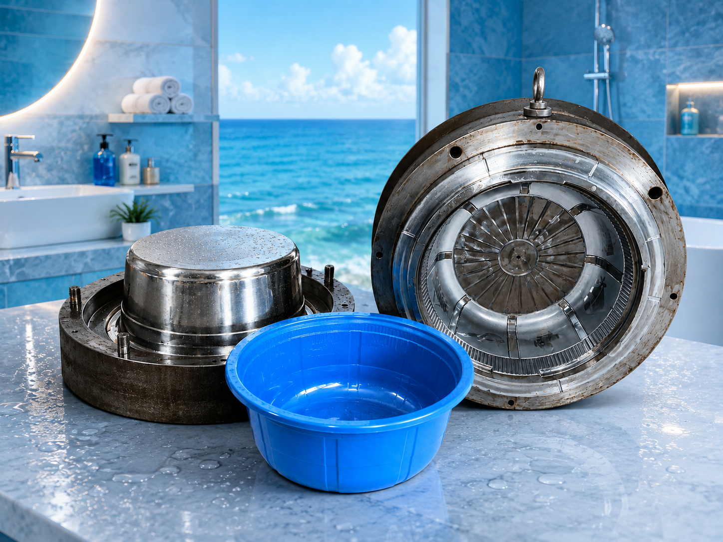 Basin and tub mould